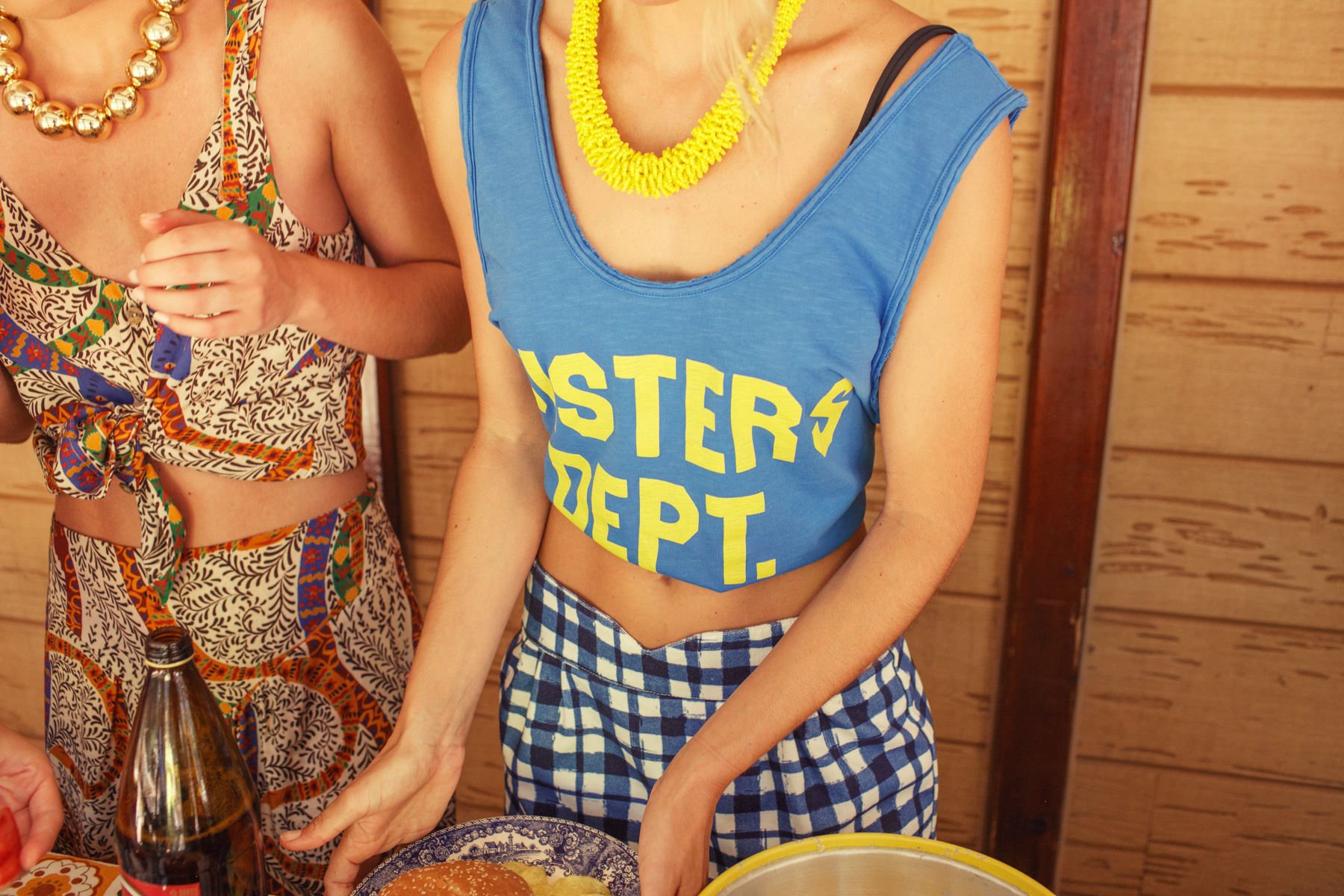 Krótka spódnica w niebieską kratę 5